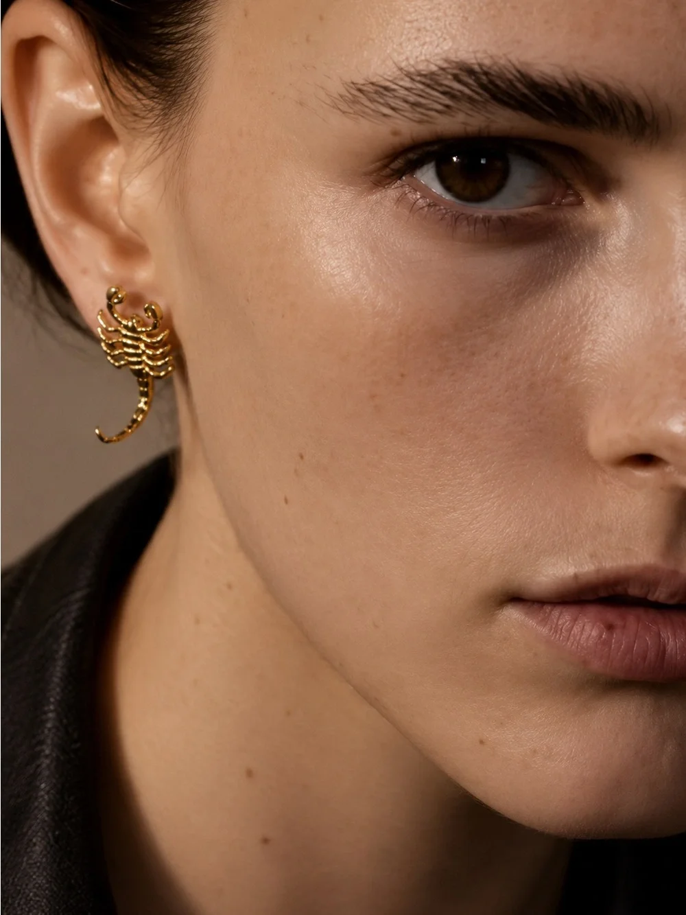 Gold plated Scorpion Drop Earrings